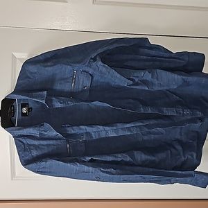 Rock & Republic Blue Long Sleeve Button Down Shirt XL